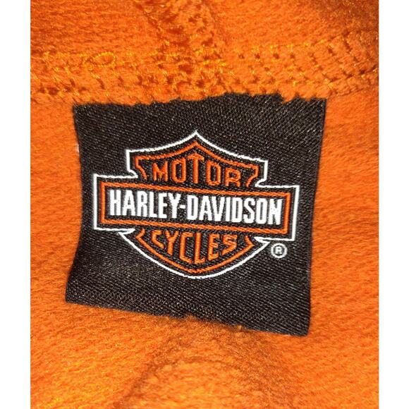 Harley Davidson Hoodie Sweatshirt Pullover Adult Orange Colorado Fanatics M - Picture 9 of 16